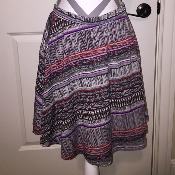 Pattern Mini Skirt
