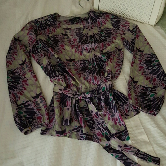 Puple blouse in floral print