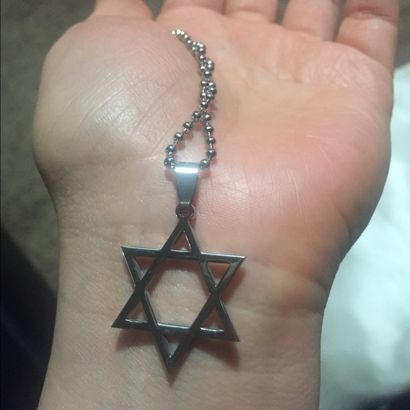 Stainless star of david necklace
