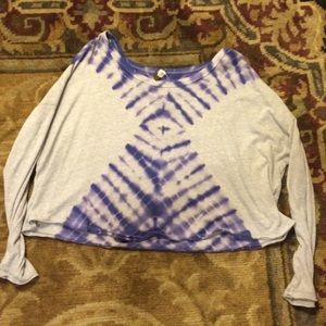 Free people tie-dye long sleeve