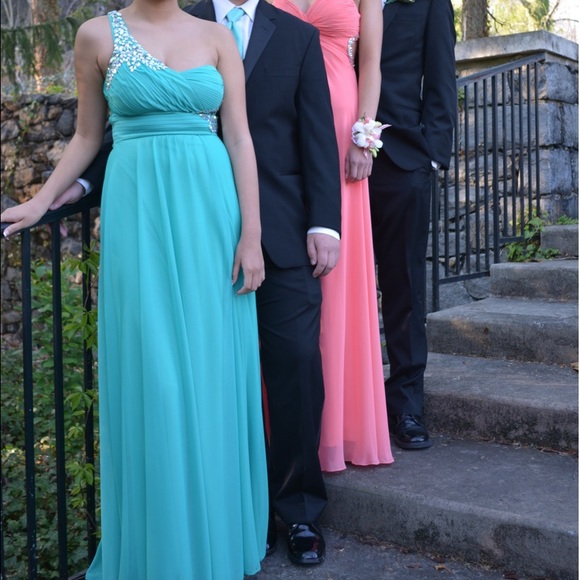 Teal Prom Dress