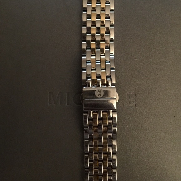 Michele silver/gold bracelet watch.