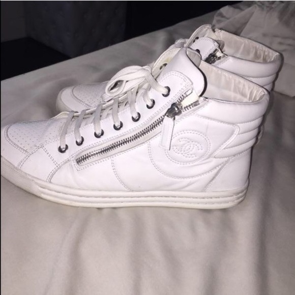 Chanel White Sneakers