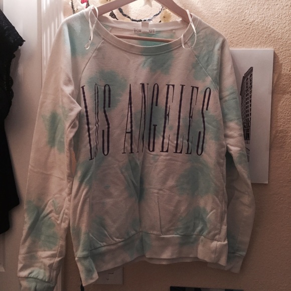 White blue Los Angeles sweater - Picture 1 of 3