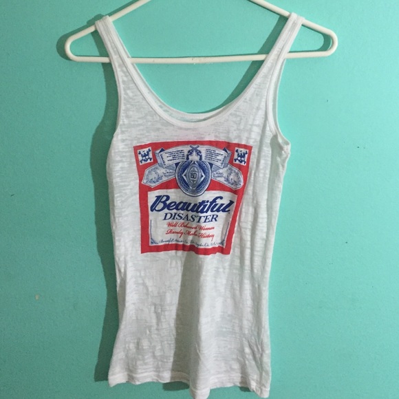 Beautiful disaster tank top!