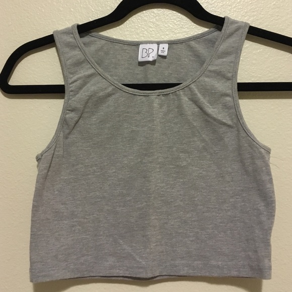 Grey BP Crop Top