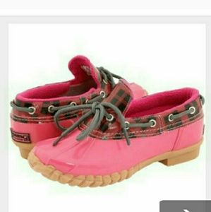 GIRLS/KIDS Sperry Pink/Red Duckies