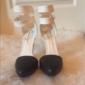 White/Black Privileged heels