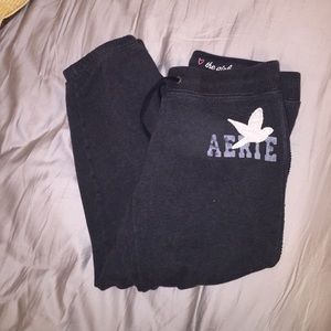 AERIES dark gray sweat pants