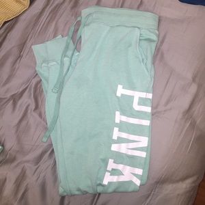 PINK seafoam green sweats