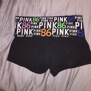 PINK yoga shorts
