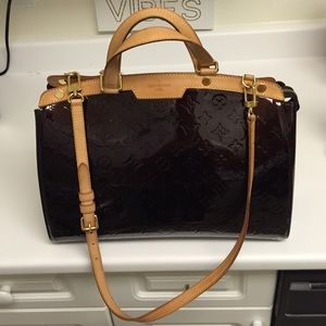 Rich Burgundy Tote handbag with shoulder strap