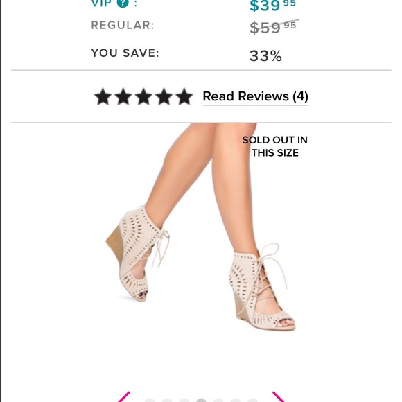 Shoedazzle taupe wedge lace up sandal shoes