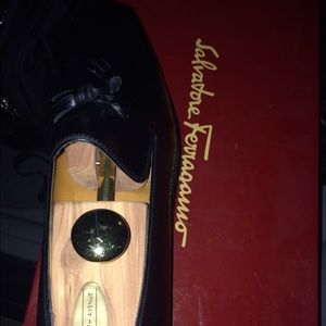 Men's Salvatore Ferragamo Black Tassel Loafer Shoe