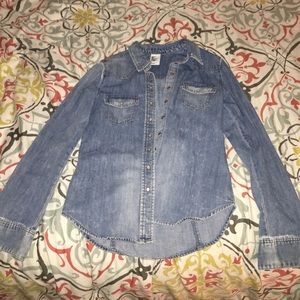 Denim button up shirt