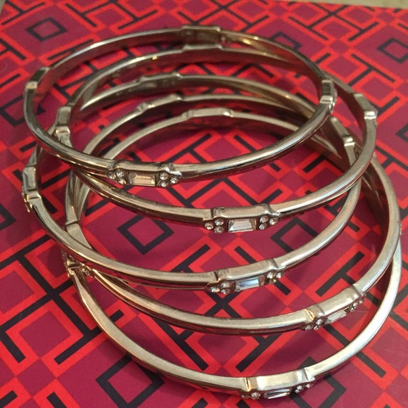 Silver Bangle Set - Picture 2 of 2