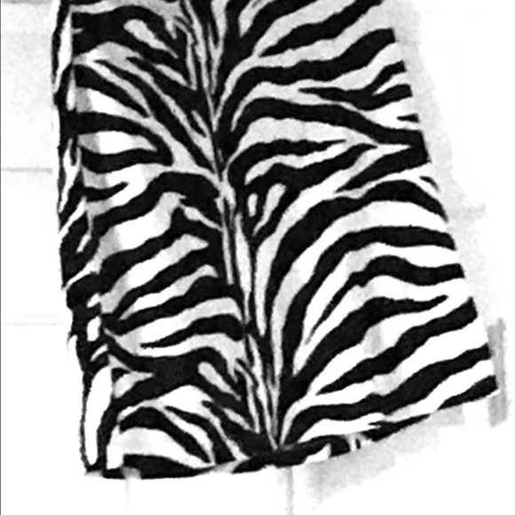 Zebra print skirt