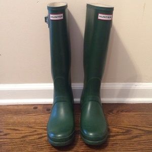 Green Hunter Rain Boots