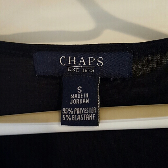 **SOLD**! Chaps navy flowy top - Picture 3 of 4