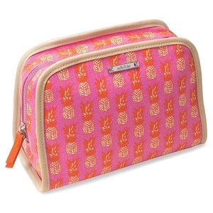 Stella & Dot Beauty Bag in Hot Pink Pineapples
