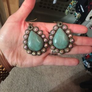 **sold** Sookie Sookie oval turquoise earrings