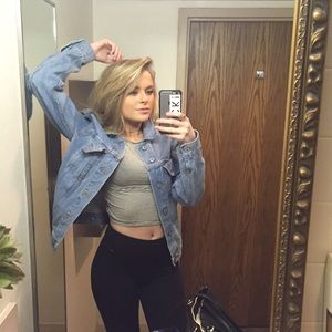 Over sized Brandy Melville denim boyfriend jacket