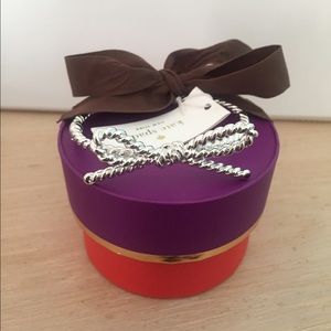 Silver Kate Spade Bow Bracelet