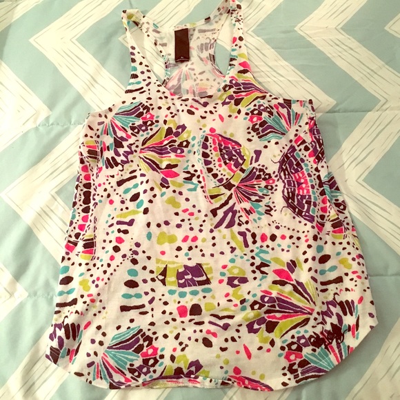 Lost Tops - Lost flowy racer back tank top