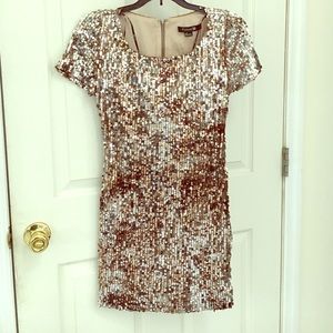 Gold Sequin Dress