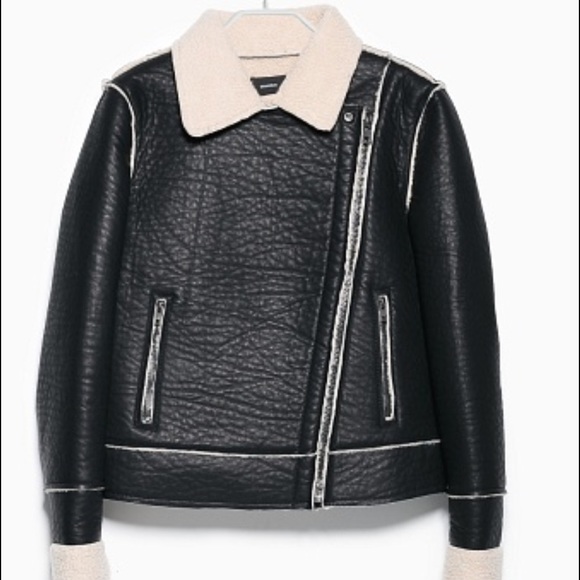 Jackets & Blazers - Faux shearling biker jacket 💕