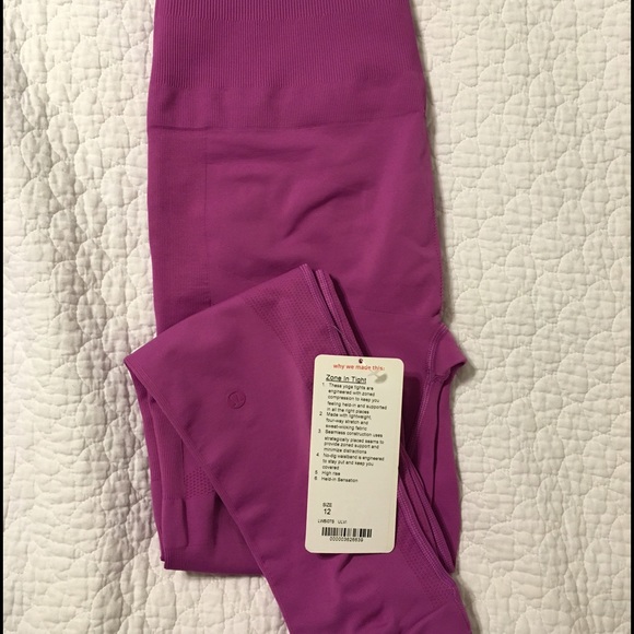 LULULEMON Zone In Tight pants-Ultra Violet (NWT)