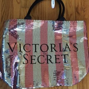 Victoria's Secret sequin weekend bag NWT