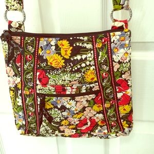 Vera Bradley Poppy Field Print Crossbody Bag