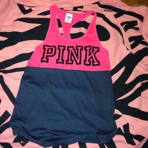 Pink Halter Back Tank