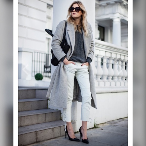 Long wool gray coat