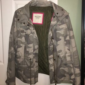 Abercrombie and Fitch camouflage winter coat
