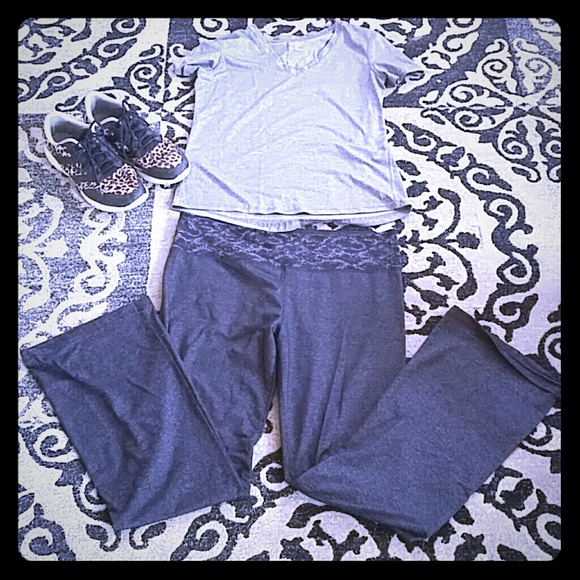 Dark gray yoga pants