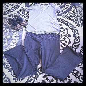 Dark gray yoga pants