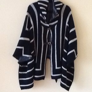 Rebecca Ellliot Dome Sleeve Hooded Sweater