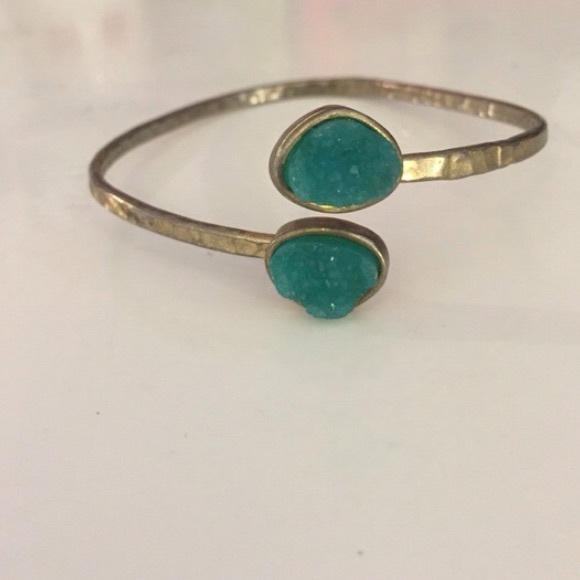 Francesca's Collections Jewelry - Turquoise druzy bracelet