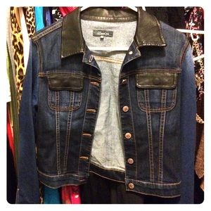 Level 99 Faux Leather and Jean Jacket!