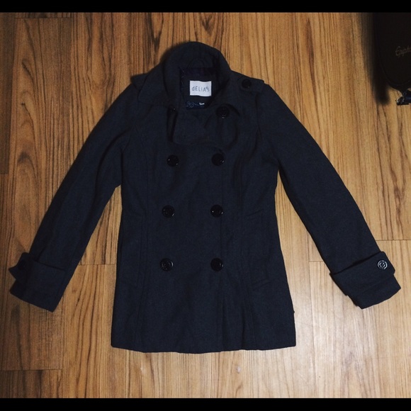 Delias button down pea coat