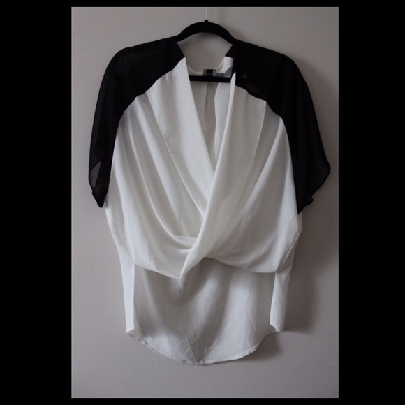 ASOS chiffon high low blouse