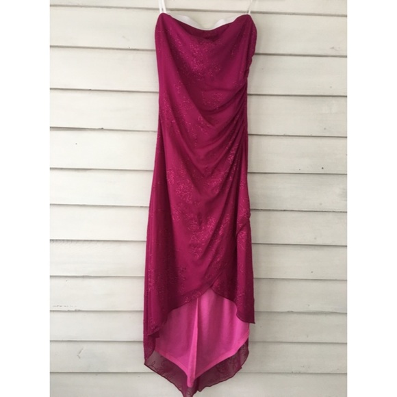 Rampage Sparkly Strapless Dress - Picture 4 of 4