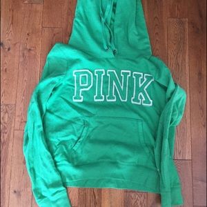 PINK green sweatshirt never been worn