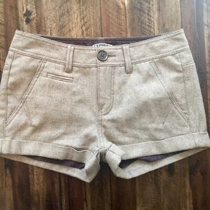 Express Wool Cuffed Shorts with Subtle Sparkle 2