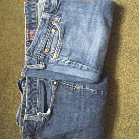 2 pairs of adorable lucky brand jeans - Picture 1 of 4