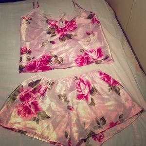 Pink Satin Pajama Set🌹