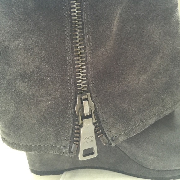 Authentic Prada Suede Ankle Boots! - Picture 2 of 4
