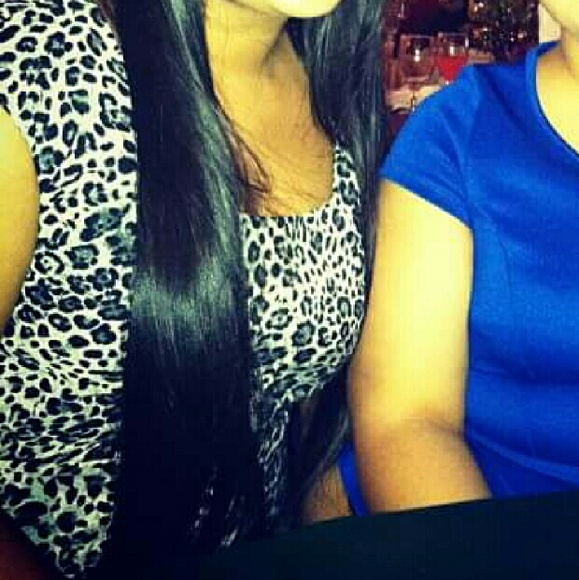 Black & gray leopard dress